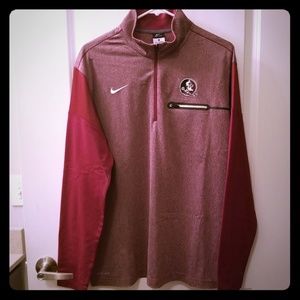 NWT Nike Sideline Collection FSU 1/4 Zip Men's L